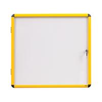 Bi-Office Ultrabrite Display Case Acrylic Yellow Frame 94x129cm - 16 x A4 VT9501601511