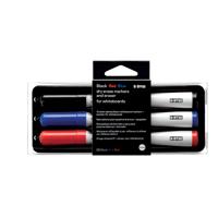 Bi-Office Magnetic Pen Holder with Eraser and 3 Drywipe Markers AA0106