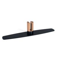 ARCHYI Sculpo Large Supporting Base Wood and Black Steel 45x10x8cm KT3002