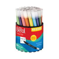 Berol Assorted Water-Based Colourfine Pen Tub (Pack of 42) S0376490