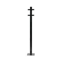 Evec Mounting Post for 1x Wall Mount Charger Steel Black SCP01