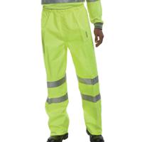 Beeswift Birkdale High Visibility Breathable Trousers Saturn Yellow Small BITSYS