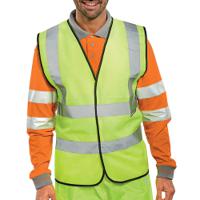 Beeswift High Visibility Waistcoat Full App G Saturn Yellow 5XL WCENG5xL