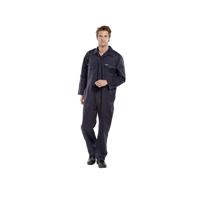 Beeswift Click Polycotton Boilersuit Navy Blue 40 Inch PCBSN40