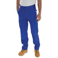 Beeswift Super Click Drivers Trousers Royal Blue 32