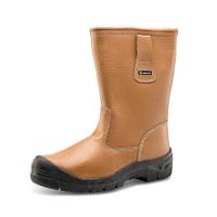 Beeswift Click Lined Steel Toe Scuff Cap Leather Upper Rigger Boots 1 Pair Tan 09