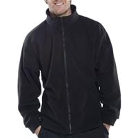 Beeswift Standard Full Zip Fleece Jacket Black 2XL FLJBL2XL