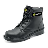 Beeswift Click Traders Dual Density PU 6 Inch Lace up S3 Safety Boots 1Pr Black 8 CTF20BL08
