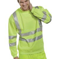 Beeswift High Visibility Sweatshirt Yellow M BSSENSYM