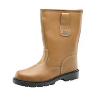 Beeswift Dual Density Polyurethane Rigger Boots 1 Pair Unlined Tan 4 RBUS04
