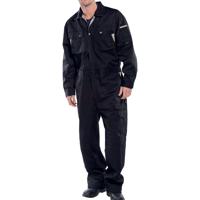 Beeswift Click Premium Boilersuit Stretch-Plus Black 50 CPCBL50