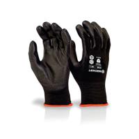 Beeswift PU Coated Gloves Black M PUGBLM