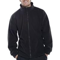 Beeswift Standard Full Zip Fleece Jacket Black Size 3XL