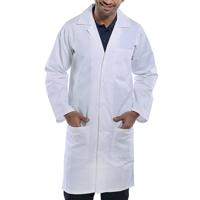 Beeswift Click Polycotton Warehouse Coat White Size 30 PCWCW30