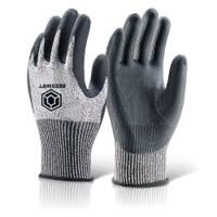 Beeswift Microfoam Nitrile Cut 3 Gloves Black S KS3S