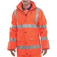 Beeswift Super B-Dri High Visibility Breathable Jacket Orange 3XL