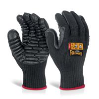 Beeswift Glovezilla Anti-Vibration Gloves Black L GZAVGL