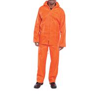 Beeswift Nylon B-Dri Weatherproof Suit Orange 4XL NBDSOR4XL