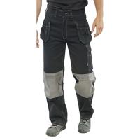 Beeswift Kington Multipurpose Pocket Trousers Black 48T KMPTBL48T