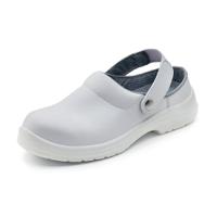 Beeswift Micro-Fibre Slipper Steel Toe Cap 1 Pair White 10.5