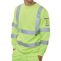 Beeswift ARC Compliant High Visibility Sweatshirt Saturn Yellow S CARC8SYS