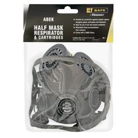 Beeswift B-Safe Half Mask Respirator/ABEK Cartridges Grey BS038