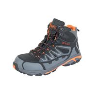 Beeswift Hiker S3 Safety Boots 1 Pair Composite Black/Orange 4 CF3504