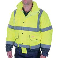 Beeswift Two Tone High Visibility Constructor Bomber Jacket Saturn Yellow/Navy Blue 4XL CBJTTSYN4XL