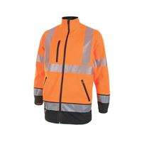 Beeswift High Visibility Two Tone Softshell Jacket Orange and Black 2XL HVTT040ORBL2XL