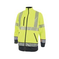 Beeswift High Visibility Two Tone Softshell Jacket Saturn Yellow/Navy 3XL HVTT040SYN3XL