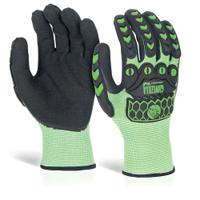 Beeswift Glovezilla Foam Nitrile Coated Gloves 1 Pair Green M