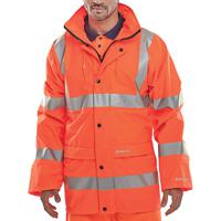 Beeswift Bseen High Visibility PU Jacket Orange S PUJORS