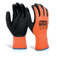 Beeswift Glovezilla LatexThermal Gloves (Pack of 10) Orange 2XL GZ105OR2XL