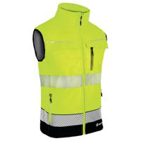 Beeswift Deltic High Visibility Gilet Two-Tone Saturn Yellow/Navy Blue M