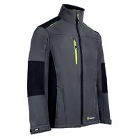 Beeswift FlexSoftshell Jacket Two-Tone Grey/Black 2XL SFSJGYBL2XL
