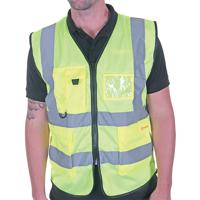 Beeswift Executive Mesh Waistcoat Saturn Yellow L HVMWEXECSYL