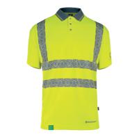 Beeswift Envirowear High Visibility Short Sleeve Polo Shirt Saturn Yellow M