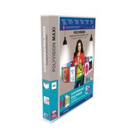 Elba Polyvision A3 Maxi Portrait Clear 25mm 4 D-Ring Presentation Binder (5 Pack) 100080802