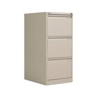 Bisley 3 Drawer Filing Cabinet 470x622x1016mm Goose Grey BS3EGY