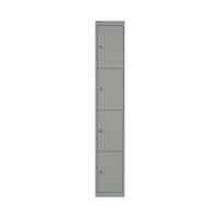 Bisley 4 Door Locker 305x457x1802mm Goose Grey BY02537