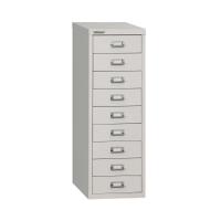 Bisley 9 Multidrawer Cabinet A4 290x420x860mm Grey H399NL-073