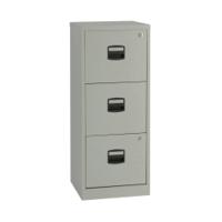 Bisley 3 Drawers Filing Cabinet A4 413x400x1015mm Grey BY60794