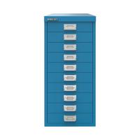 Bisley 10 Multidrawer Cabinet 279x380x590mm Azure Blue BY78740