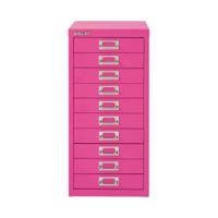 Bisley 10 Multidrawer Cabinet 279x380x590mm Fuchsia BY78742