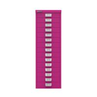 Bisley 15 Multidrawer Cabinet 279x380x860mm Fuchsia BY78743