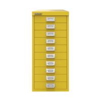 Bisley 10 Multidrawer Cabinet 279x380x590mm Canary Yellow BY78744