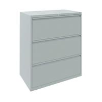 Bisley 3 Drawer Filing Cabinet Lockable 810x490x1090mm Goose Grey ESSF3D/GG