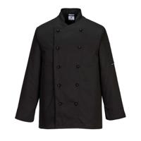 Portwest Somerset Chefs Jacket L/S L Blk
