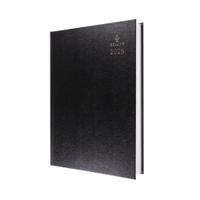 Collins A4 Desk Diary 2 Pages Per Day Black 2025 4725