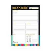 Collins Edge Rainbow Daily Planner Desk Pad 60 Sheets A5 ED15U1.99